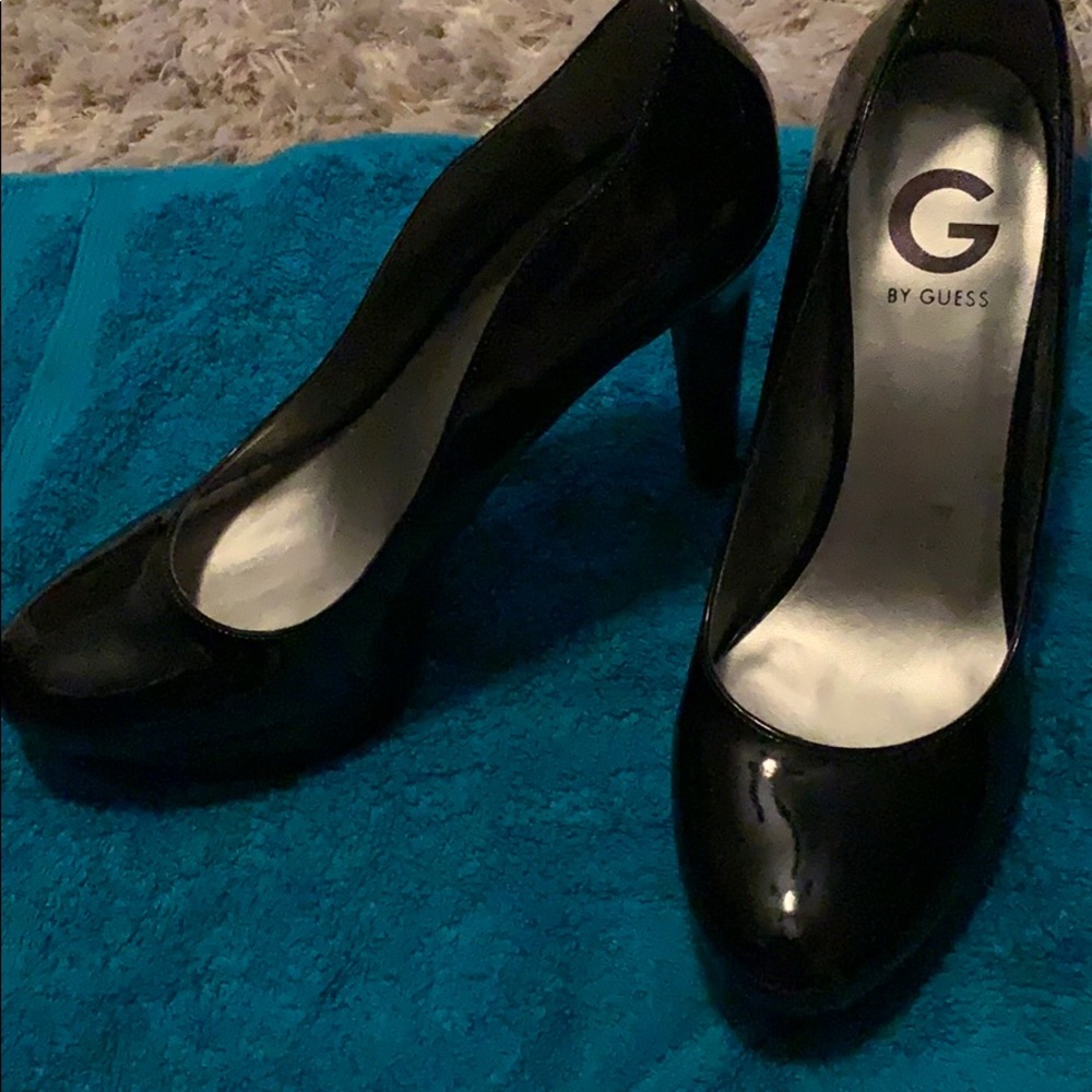 Guess, patent leather, 5” heels